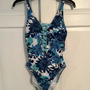 Blue Rod Beattie one piece swimsuit